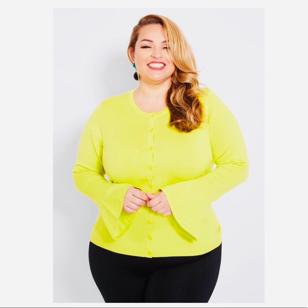 bell sleeve cardigan